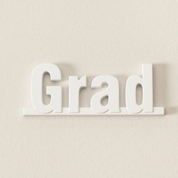 Grad Magnet - White - Picture 1 of 2